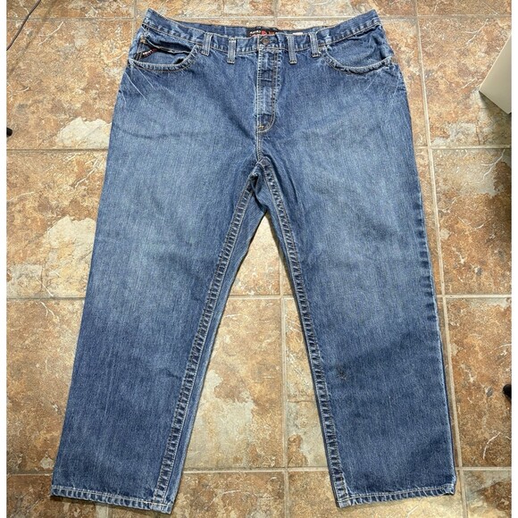 Ariat FR M3 Jeans Lot 2 Mens 46x30 Loose Straight Blue Denim Work Fire Resistant - Picture 2 of 7